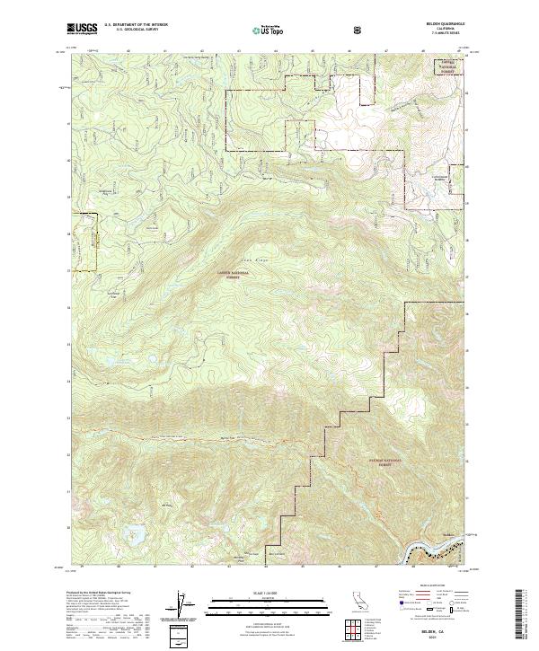 Belden topographic map thumbnail