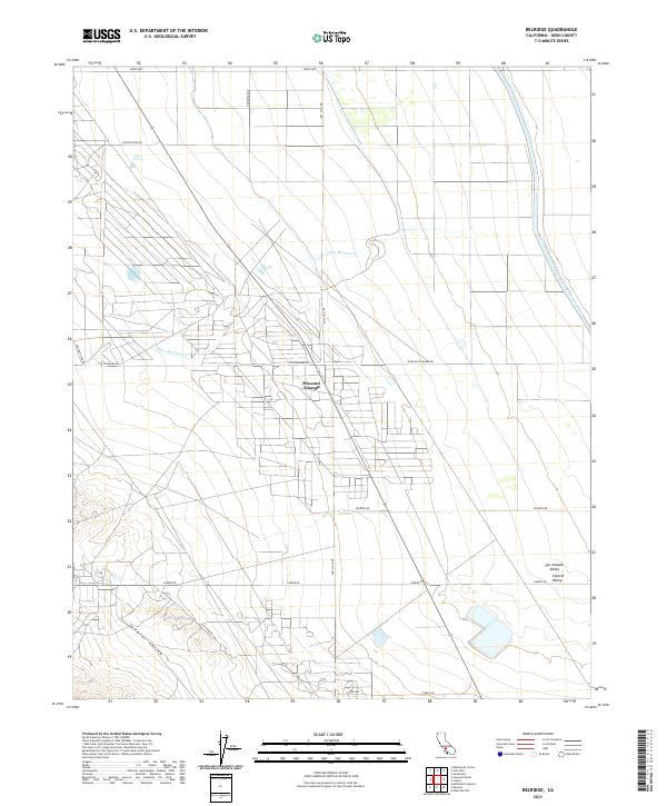 Belridge topographic map thumbnail