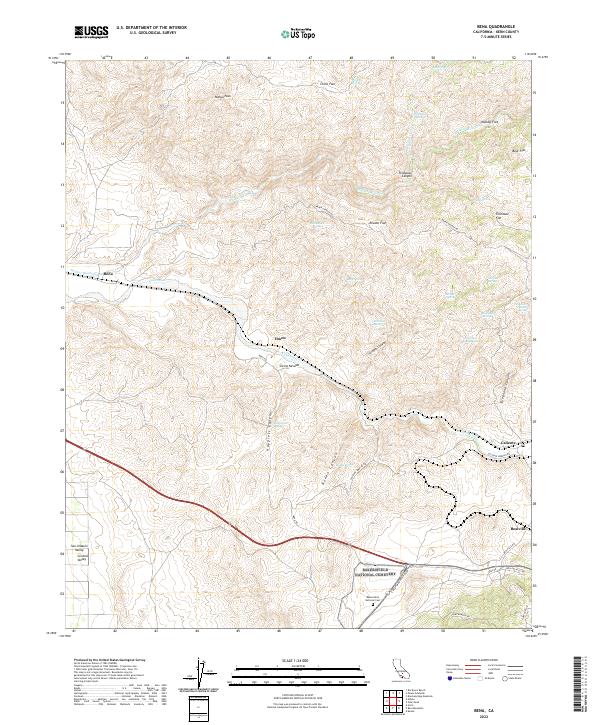 Bena topographic map thumbnail