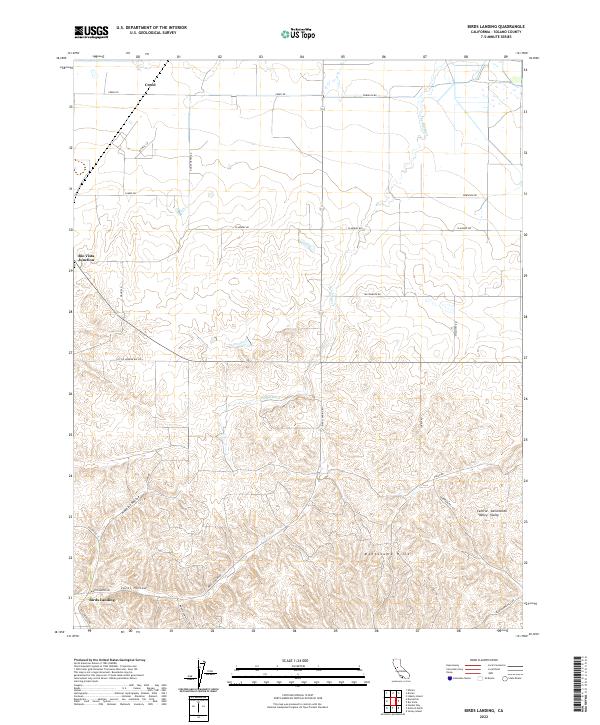 Birds Landing topographic map thumbnail