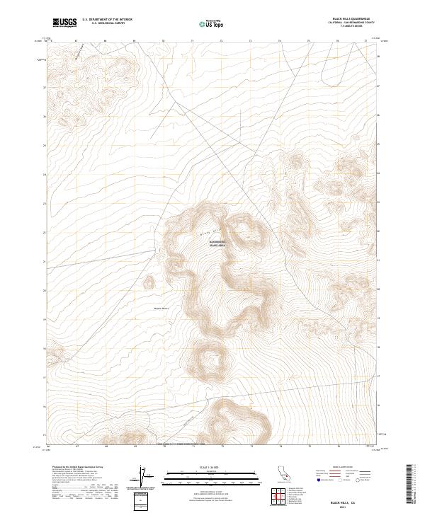 Black Hills topographic map thumbnail