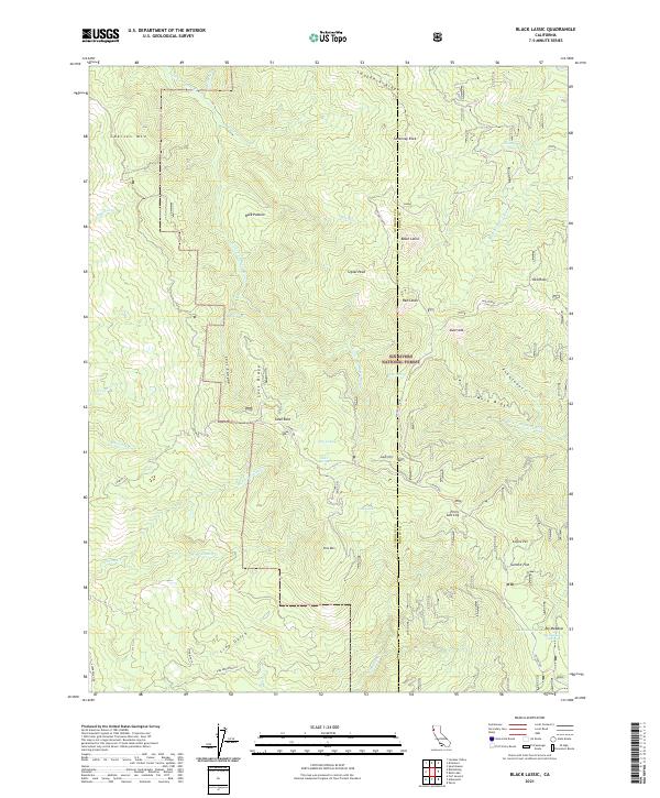 Black Lassic topographic map thumbnail