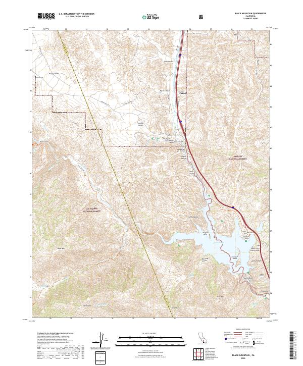 Black Mountain topographic map thumbnail