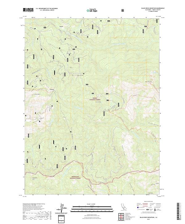 Black Rock Mountain topographic map thumbnail