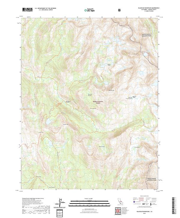 Blackcap Mountain topographic map thumbnail
