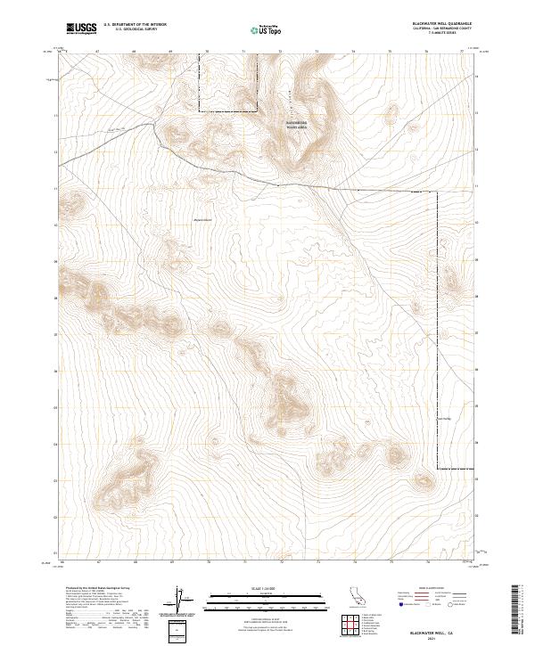 Blackwater Well topographic map thumbnail