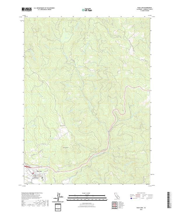 Blue Lake 2022 topographic map thumbnail