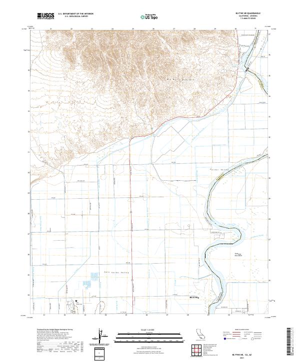 Blythe NE topographic map thumbnail