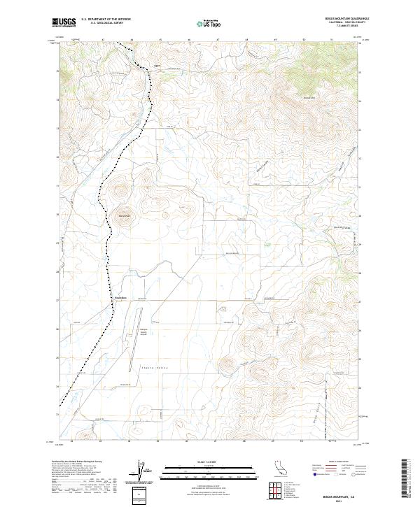 Bogus Mountain topographic map thumbnail