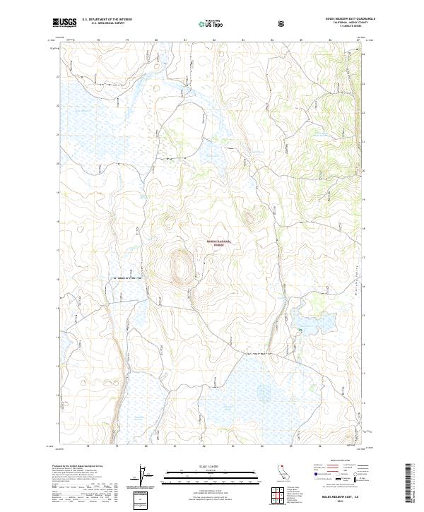 Boles Meadow East topographic map thumbnail