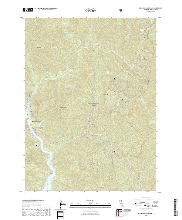 Bollibokka Mountain 2021 topographic map thumbnail
