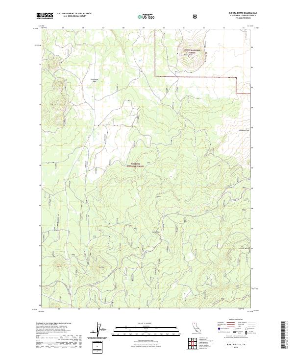 Bonita Butte topographic map thumbnail