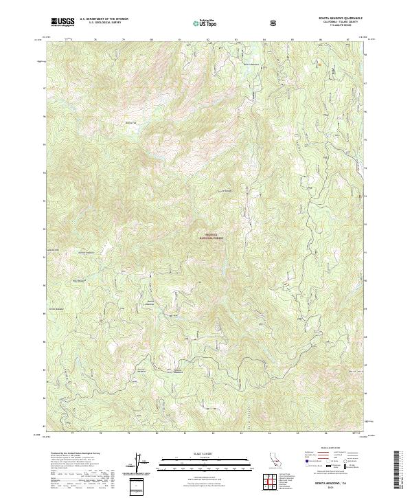 Bonita Meadows topographic map thumbnail