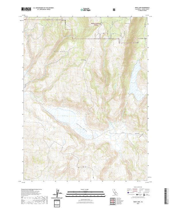 Boot Lake topographic map thumbnail