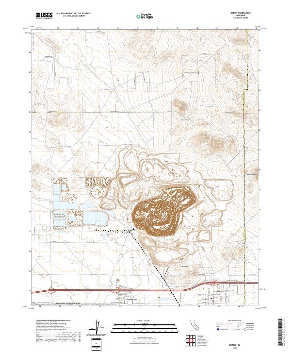 Boron topographic map thumbnail