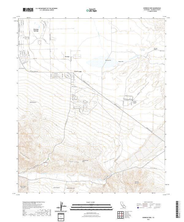 Borrego Sink topographic map thumbnail