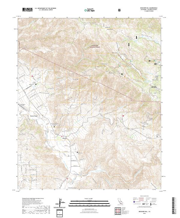 Boucher Hill topographic map thumbnail