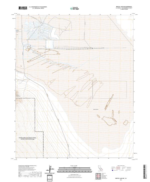 Bristol Lake NW topographic map thumbnail