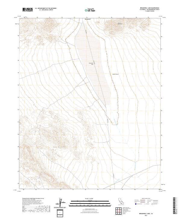 Broadwell Lake topographic map thumbnail