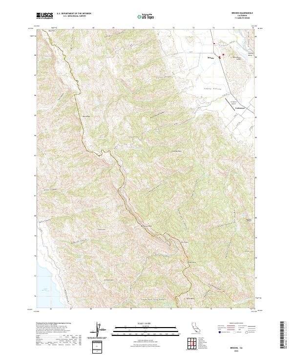 Brooks topographic map thumbnail