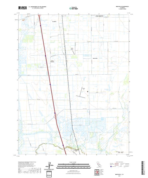 Bruceville topographic map thumbnail