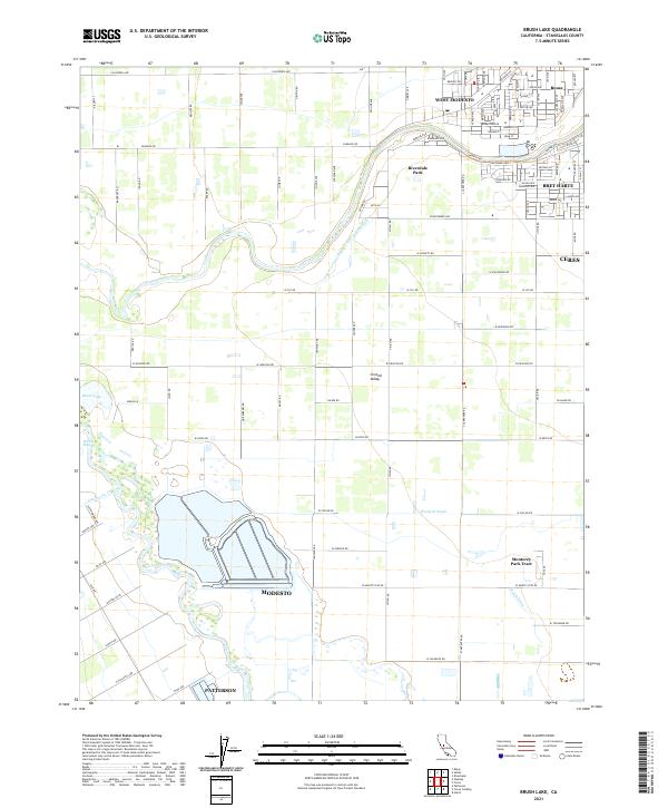 Brush Lake topographic map thumbnail