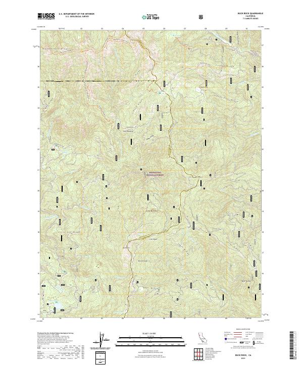 Buck Rock topographic map thumbnail