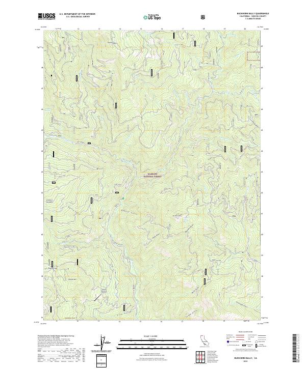 Buckhorn Bally topographic map thumbnail