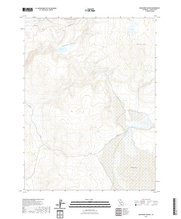 Buckhorn Canyon topographic map thumbnail