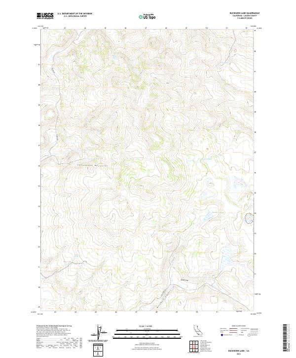 Buckhorn Lake topographic map thumbnail