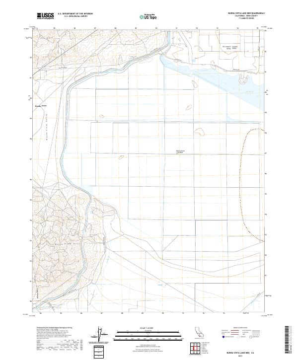 Buena Vista Lake Bed topographic map thumbnail