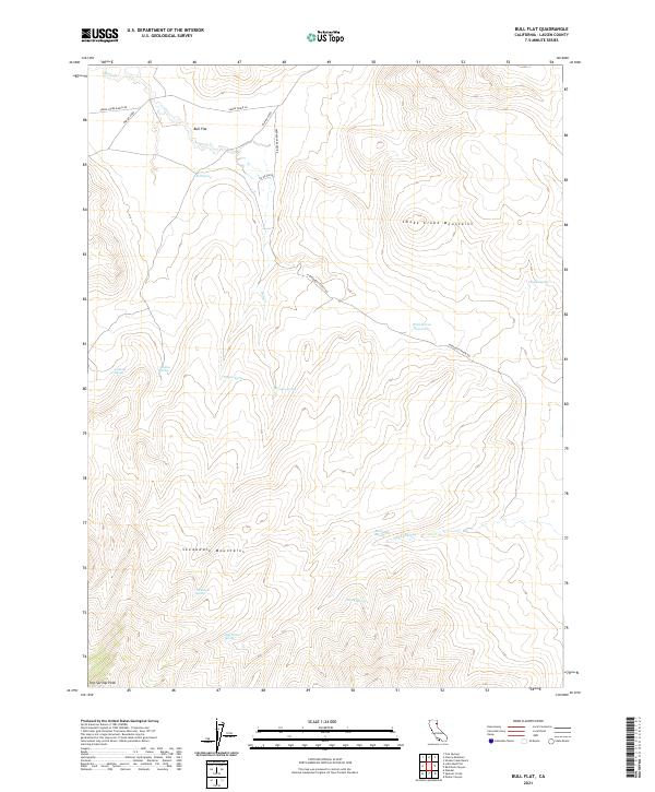 Bull Flat topographic map thumbnail
