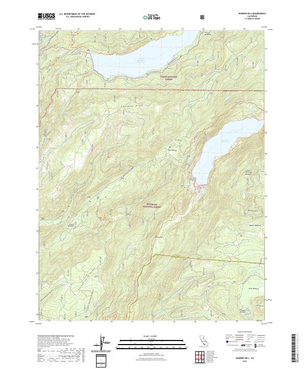 Bunker Hill topographic map thumbnail