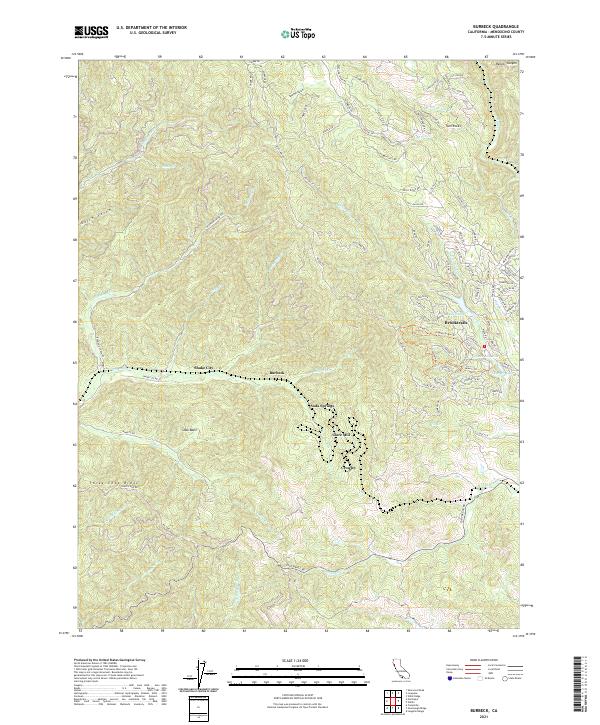 Burbeck topographic map thumbnail