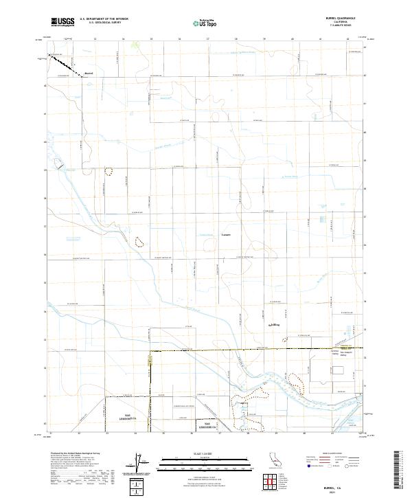 Burrel topographic map thumbnail
