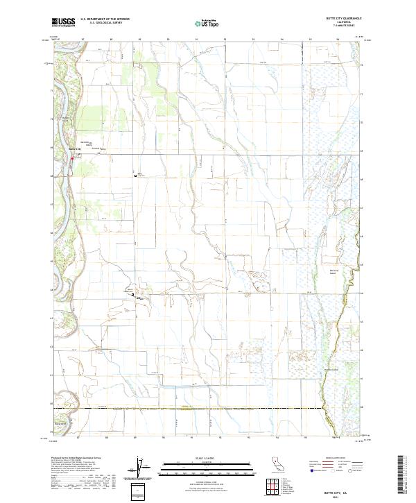Butte City topographic map thumbnail