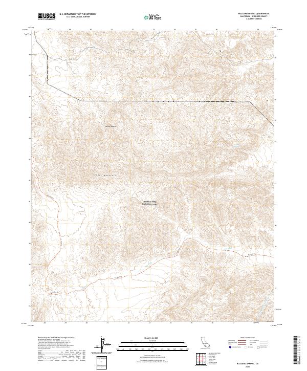 Buzzard Spring topographic map thumbnail