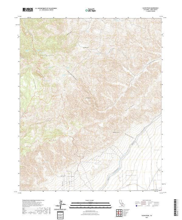 Cache Peak topographic map thumbnail