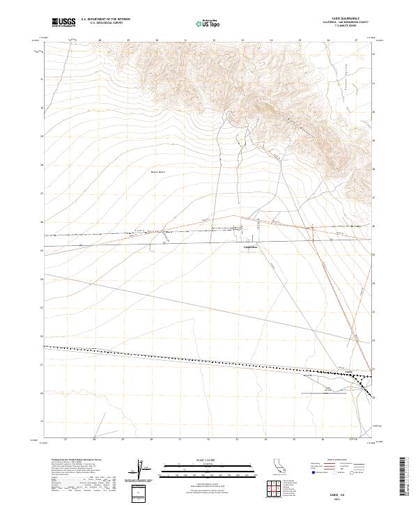 Cadiz topographic map thumbnail