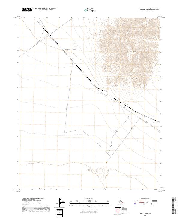 Cadiz Lake NW topographic map thumbnail
