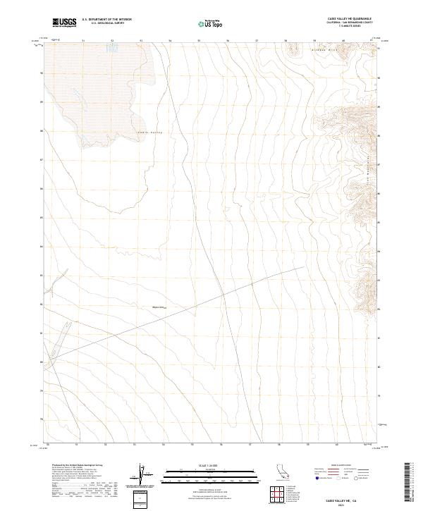 Cadiz Valley NE topographic map thumbnail