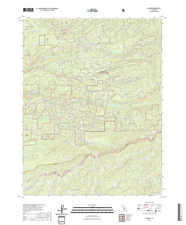 Caldor topographic map thumbnail