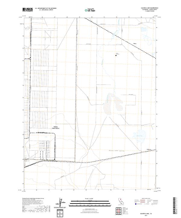 Calneva Lake topographic map thumbnail