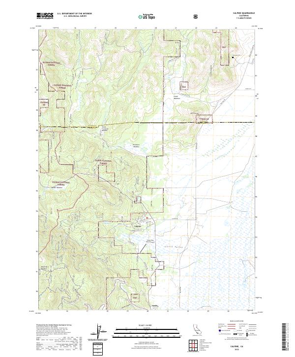 Calpine topographic map thumbnail