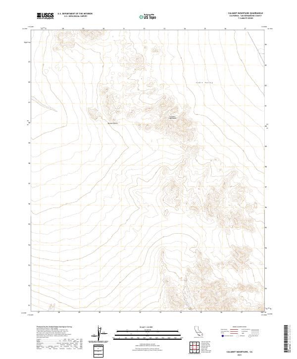Calumet Mountains topographic map thumbnail