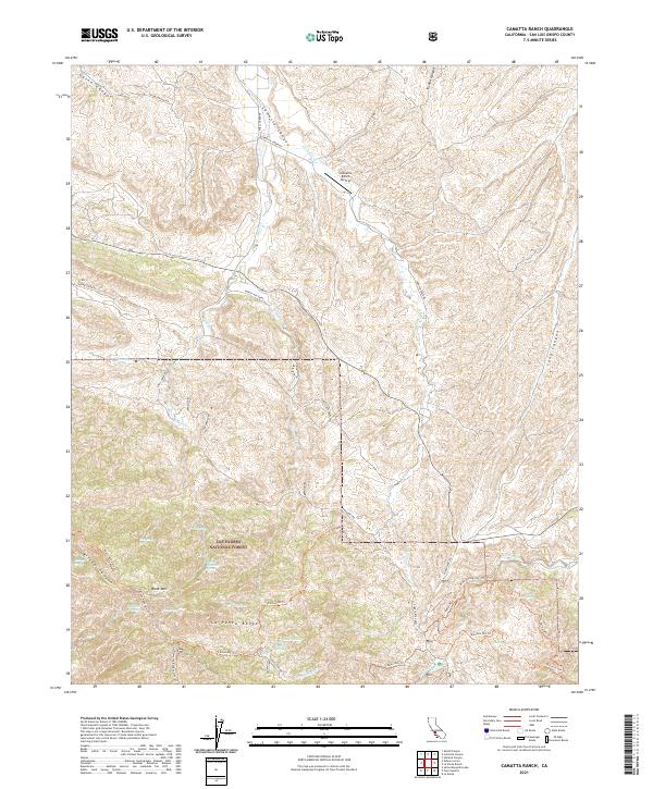 Camatta Ranch topographic map thumbnail
