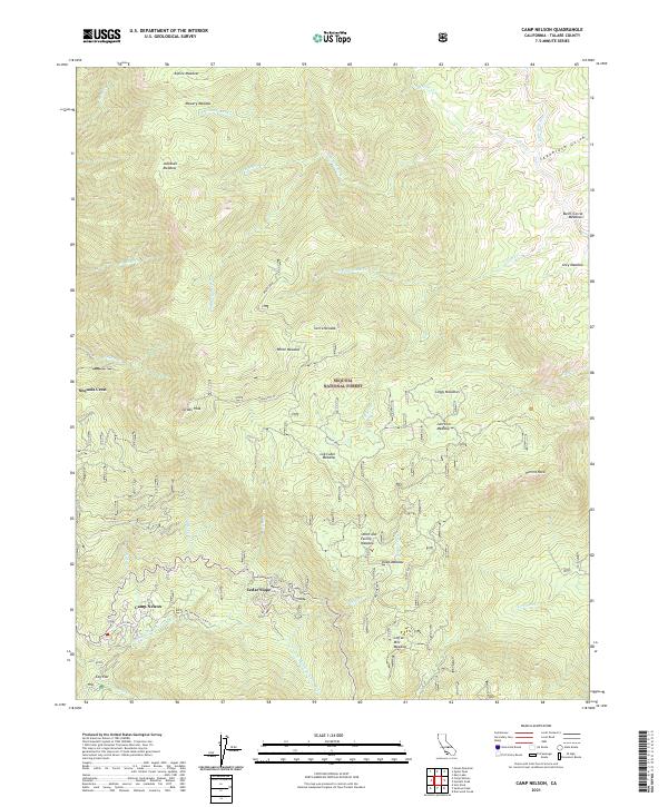 Camp Nelson topographic map thumbnail