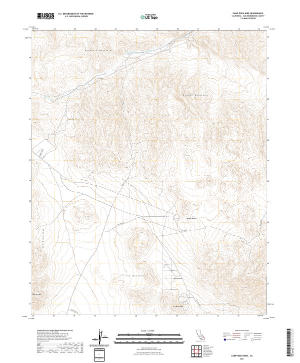 Camp Rock Mine topographic map thumbnail
