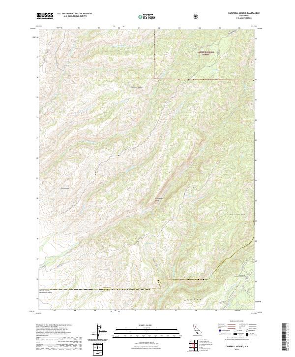 Campbell Mound topographic map thumbnail