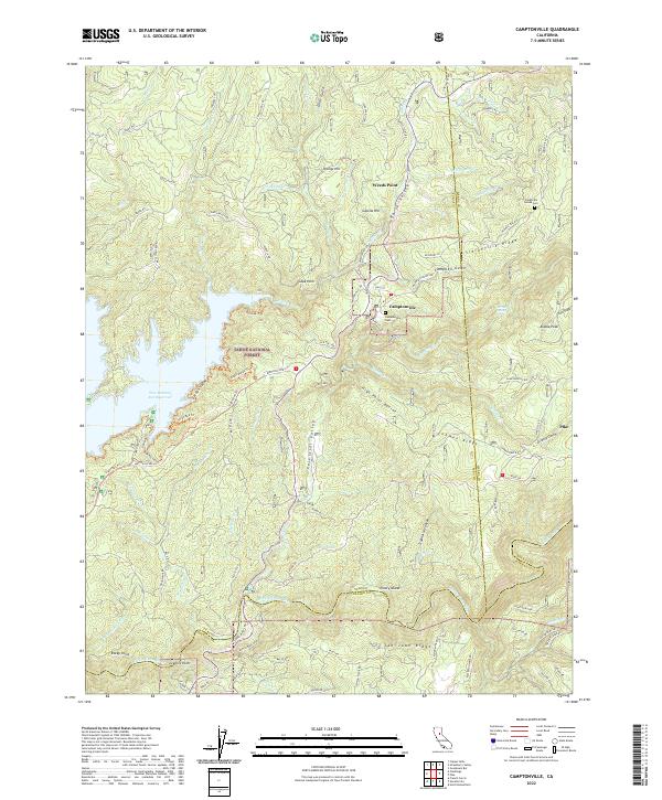 Camptonville topographic map thumbnail